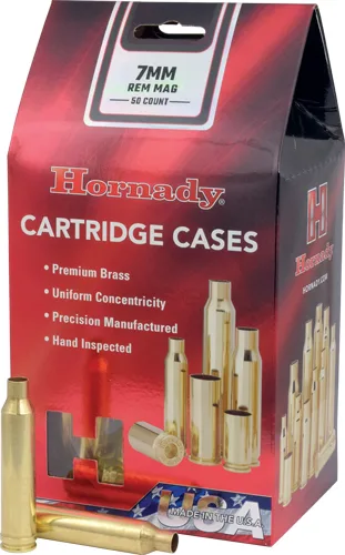 Hornady Unprimed Cases 7Mm Rem - Mag 50 Pack 5Pk/Cs Hornady unprimed cases 7mm rem - mag 50 pack 5pk/cs