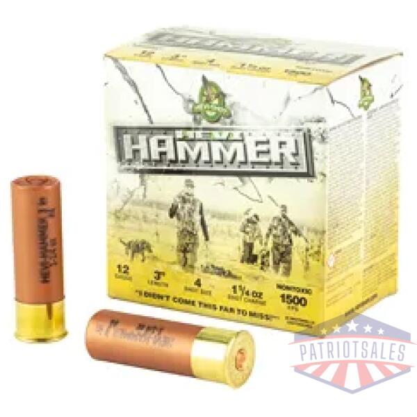 hevi hammer 12ga 3" #4 25/250