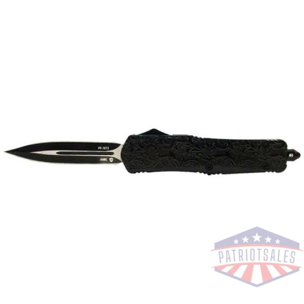 templar knife large otf maiden - black gloss 3.5" blk dagger
