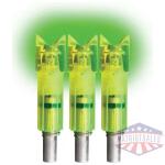 lumenok lighted nock xbow grn - crescent easton carbon 3pk