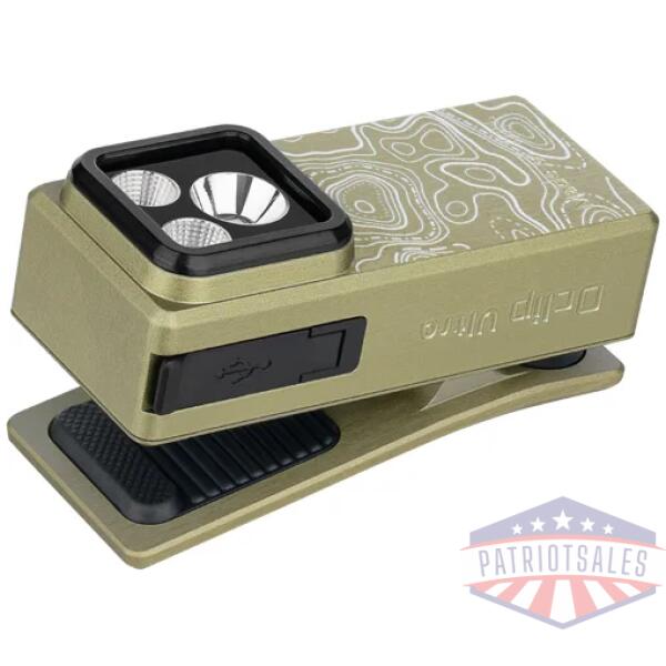 olight oclip ultra 530 lumens - rechargeable olive topo