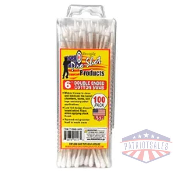 pro-shot dbl end cotton swab 100pk