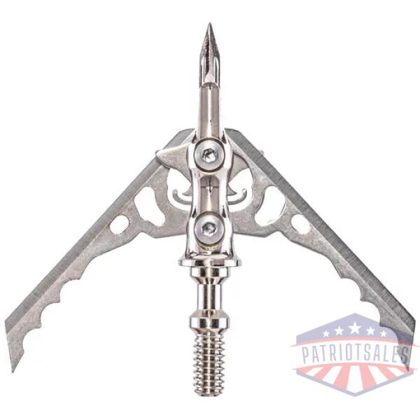 rage broadhead hypodermic xbow - nc 2-blade 100gr 2" cut 3pk