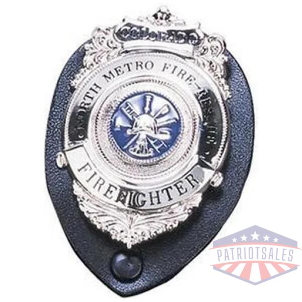 clip-on badge holder shield