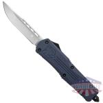 cobratec small fs3 otf nypd - blue 3" d2 drop point