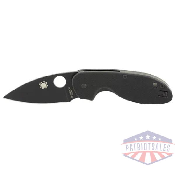 spyderco efficient g-10 black plaine