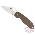 spyderco para 3 cru wear brn mcrta