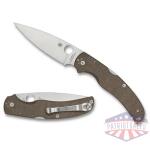 spyderco native chief 4.08" brn cnvs