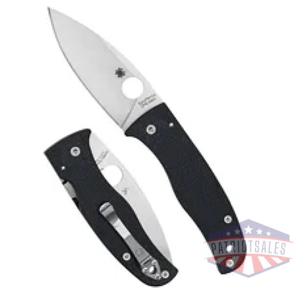 spyderco bodacious cf 3.63" blk/slv