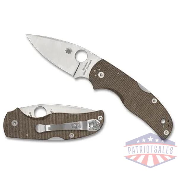 spyderco native 5 2.95" brn canvas