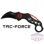 mc tac-force 2.5" hawkbill - blade folder black/red