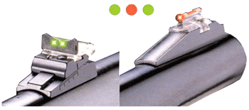 Truglo Sight Set For Mossberg - Slug Barrels Red/Green Truglo sight set for mossberg - slug barrels red/green