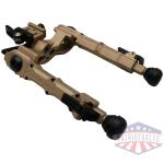 accu-tac bipod wide body rifle - 7.5" max height picatinny tan
