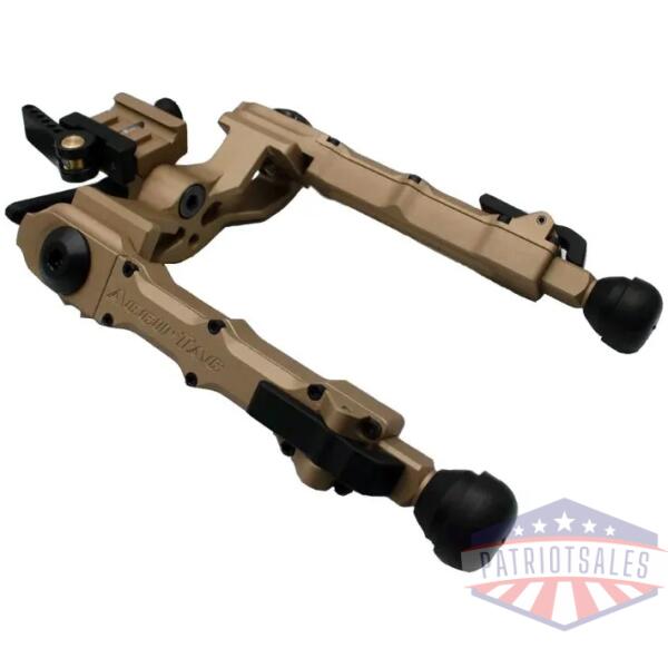 accu-tac bipod wide body rifle - 7.5" max height picatinny tan