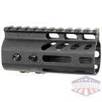 guntec ultra light handguard - 4" m-lok black