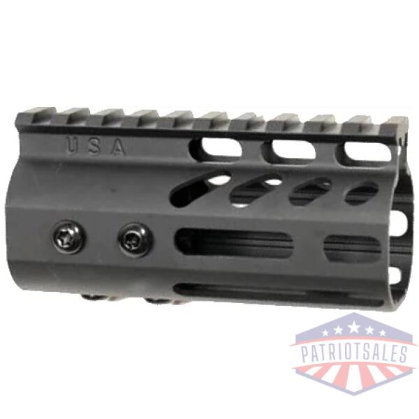 guntec ultra light handguard - 4" m-lok black