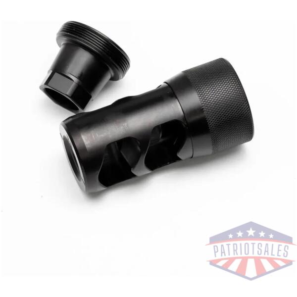 area 419 hellfire 2p-self timing muzzle brake w/ adapter 6.5mm/30cal 1/2-28