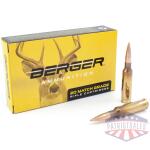 berger classic hunter rifle ammunition 6.5mm creedmoor 135 gr hybrid hunter 2851 fps 20/ct