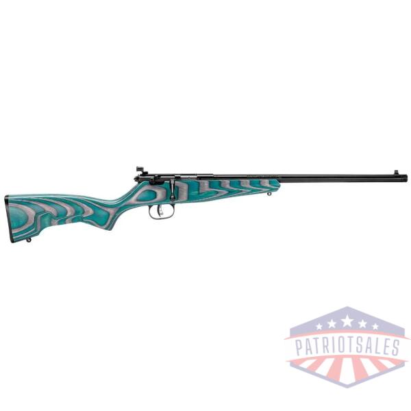 savage arms rascal minimalist rifle 22 lr single shot 16.13" barrel teal/grey