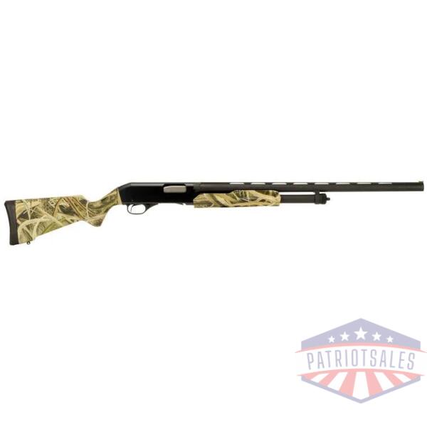 savage stevens 320 field grade compact shotgun 12ga 3" chamber 5rd capacity 26" barrel grass blades camo
