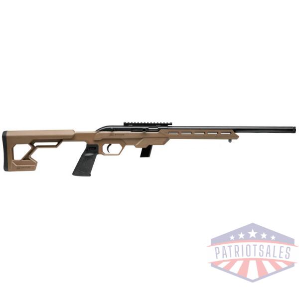 savage arms 64 precision rifle 22lr 20rd magazine 16.5" threaded barrel fde with picatinny rail
