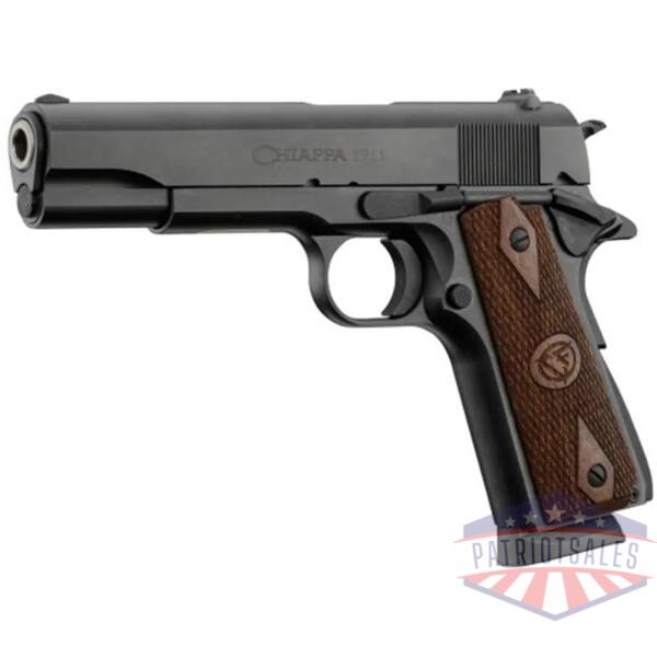 chiappa 1911 field handgun .45 acp 8rd magazine 5" barrel black with walnut grip