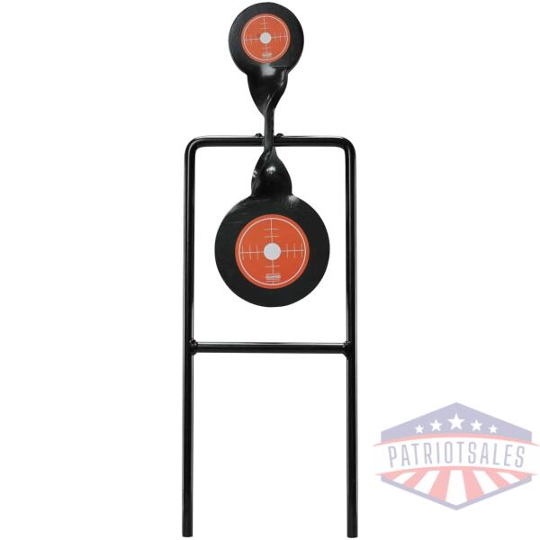 champion centerfire double gong spinner target steel