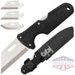 cold steel click-n-cut exchangeable blade knife black bds - 2-1/2" blade satin