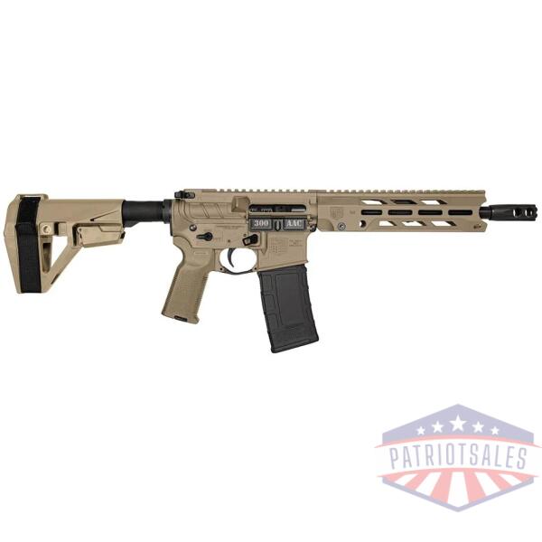 diamondback db15 handgun .300 blk 30rd magazine 10.5" 5/8x24 threaded barrel fde with sba5 brace