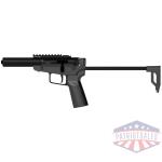 dark mountain stowaway handgun 9mm luger single shot 5" 1/2x28 threaded barrel black with brace adapter