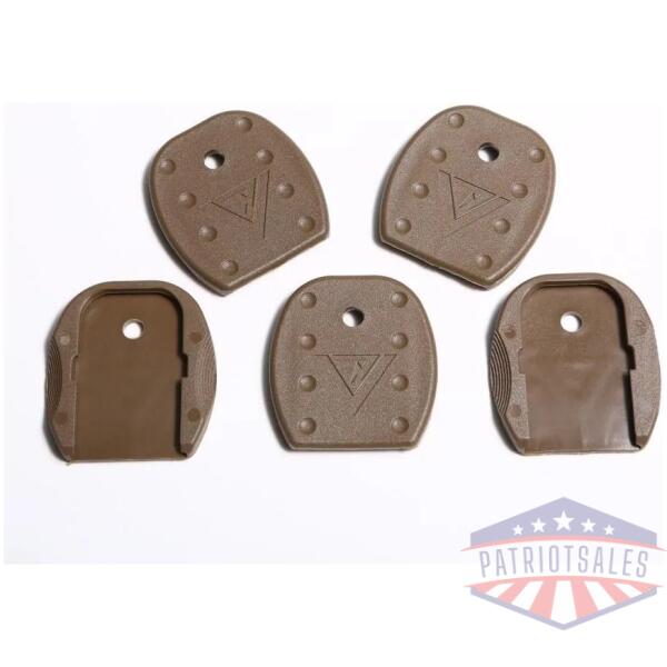 tangodown vickers tactical magazine floor plates for glock 5pk tan