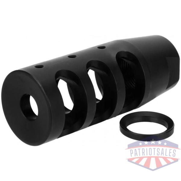tacfire 5/8x24 nitrided compact compensator .308 cal steel black