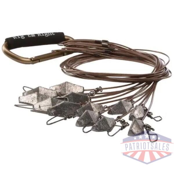 rig'em right xtreme coated cable decoy anchors 66" 6oz 12/ct