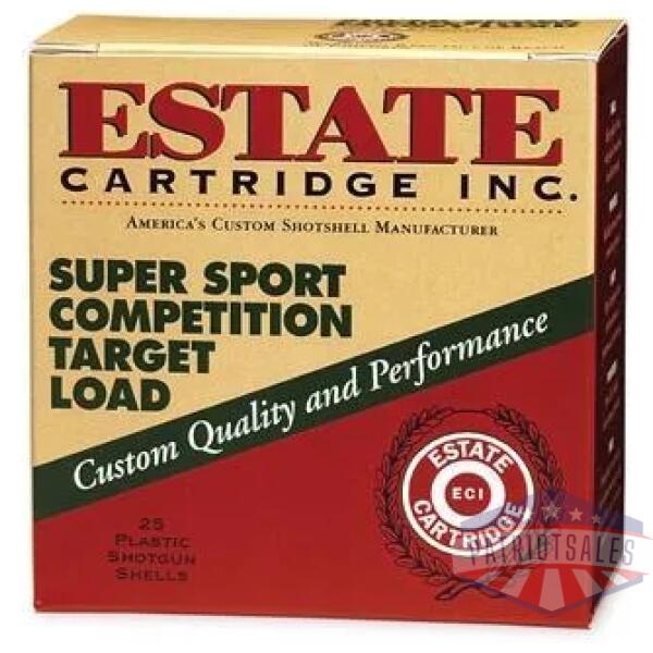 estate cartridge super sport 12 ga 2 3/4"  1 oz #7.5 1235 fps - 25/box