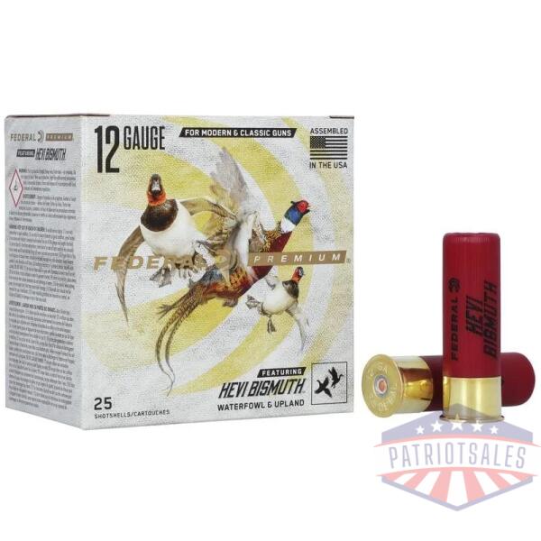 federal hevi-bismuth shotshells 12ga 3" 1-3/8oz 1450 fps #4 25/ct
