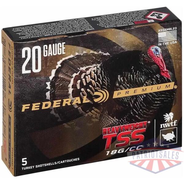 federal heavyweight tss 20ga 3" 1-1/2oz 1200 fps #7 5/ct