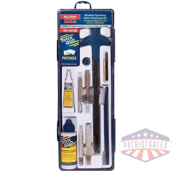 tetra valupro iii gun cleaning kit modern sporting rifle