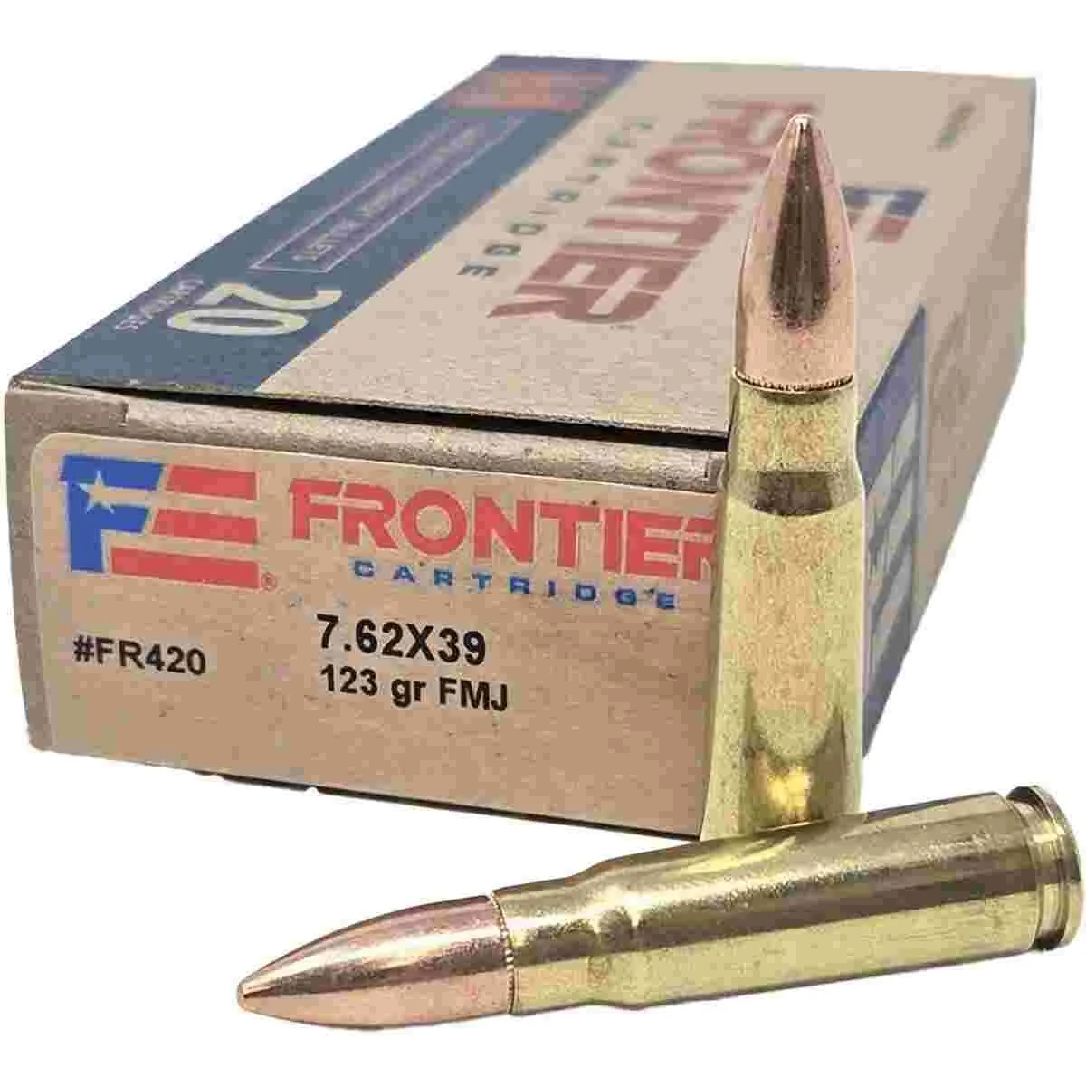 Hornady Frontier Rifle Ammunition 7.62X39 123Gr Fmj 2340 Fps 20/Ct Hornady frontier rifle ammunition 7. 62x39 123gr fmj 2340 fps 20/ct