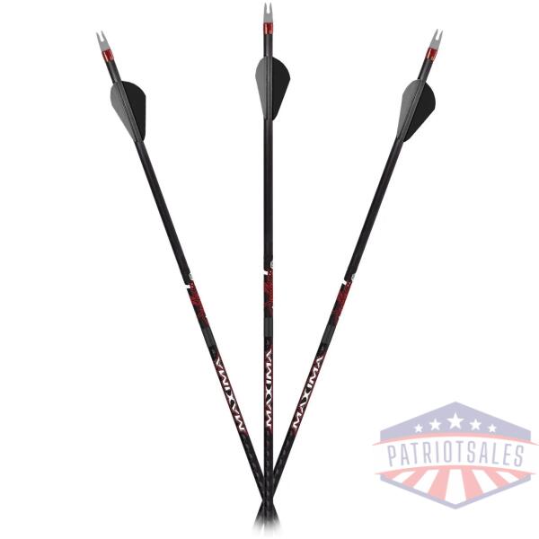 carbon express maxima sable rz 350 hunting arrows - 6/pk