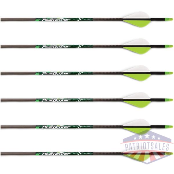 carbon express piledriver crossbow bolts 22" - 6pk