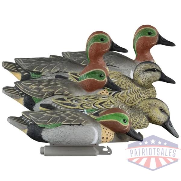 higdon outdoors standard green wing teal foam filled 6pk