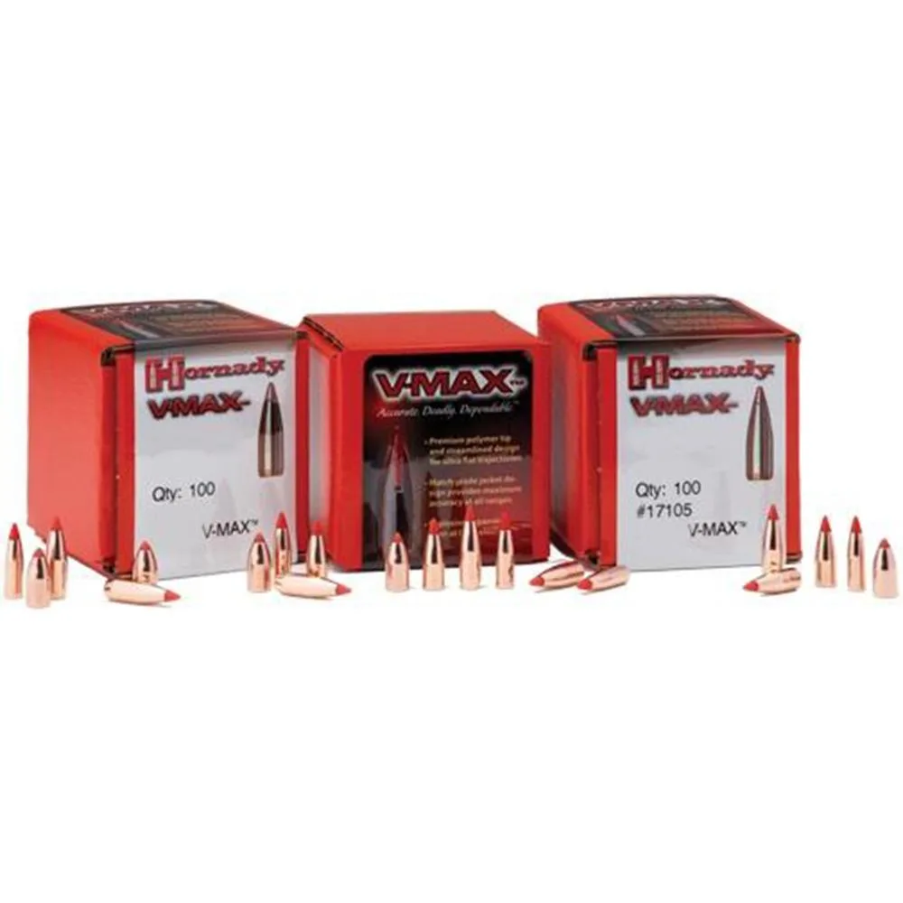 Hornady V-Max Bullets .22 Cal .224&Amp;Quot; 53 Gr V-Max 100/Ct Hornady v-max bullets. 22 cal. 224" 53 gr v-max 100/ct