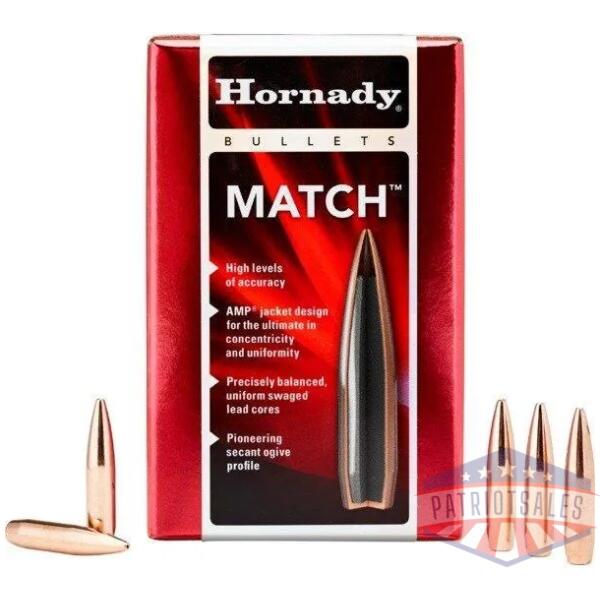 hornady match bullets .30 cal .308" 168 gr bthp 250/ct