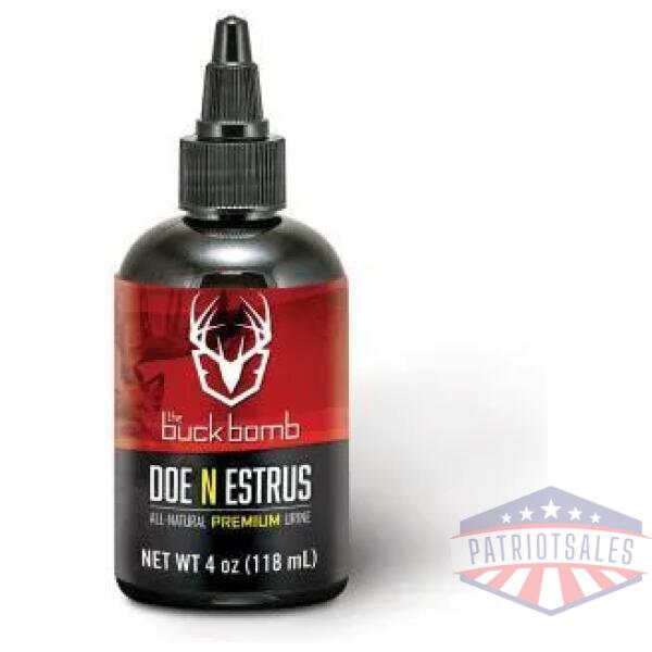 buck bomb doe ?n estrus liquid 4 oz with 4 wicks