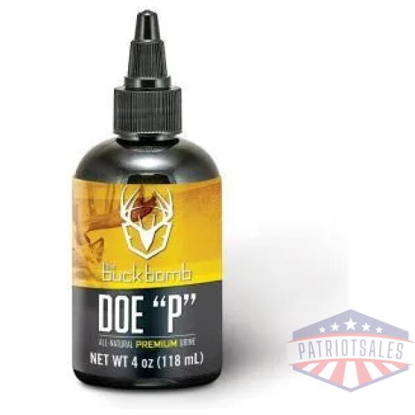 buck bomb doe ?p? liquid 4 oz with 4 wicks