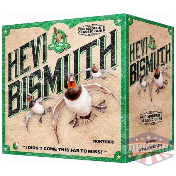 hevi-shot hevi-bismuth shotshells 12ga 3" 1-3/8oz 1450 fps #6 25/ct