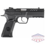 tanfoglio hexagon p handgun 9mm luger 17rd magazine(2) 4.45" compensated barrel da/sa