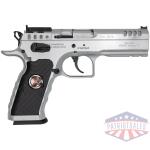 ifg tanfoglio stock xtreme handgun 9mm luger 17rd magazine(3) 4.5" barrel chrome
