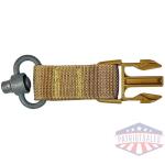 tacshield side release buckle attachment for qd push button coyote brown