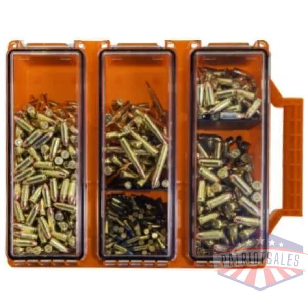 berrys ammo can tri-can utility box - orange
